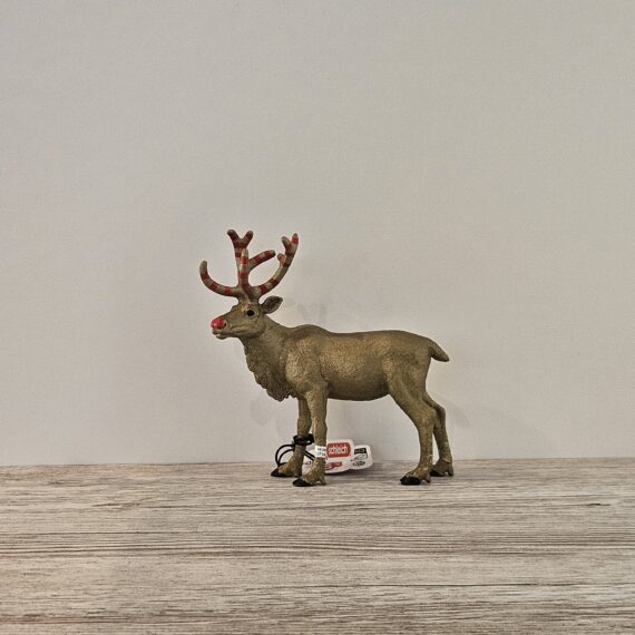 Schleich Figur namens Goldenes Jubiläums Rentier der Produktwelt Sondereditionen. Die Figur hat die offizielle Schleichnummer 72271. Es gehört zur Themenwelt Jubiläumsfiguren. Die Figur gehört zur 90 Jahre Ausgabe dieses Themas. Die Figur trägt das Copyrightjahr 2019 und wurde dann von Schleich offiziell lizenziert. Die Schleichfigur wird eingestuft als Selten.