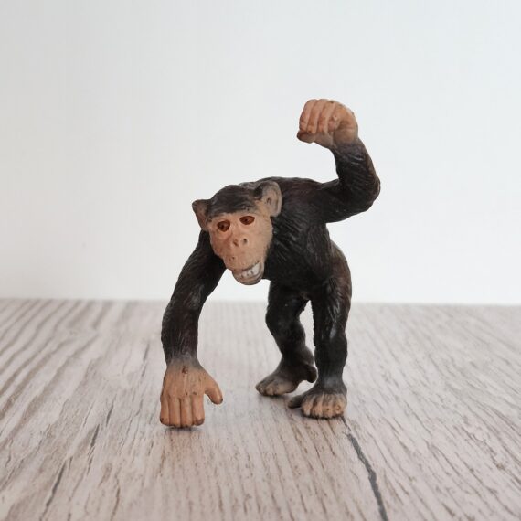 Schleich Figur namens Schimpanse der Produktwelt Wild Life. Es gehört zur Themenwelt Wald und Wildtiere. Die Figur trägt das Copyrightjahr 1994 und wurde dann von Schleich offiziell lizenziert. Die Schleichfigur wird eingestuft als Selten.